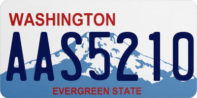 WA license plate AAS5210