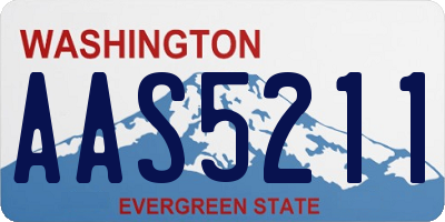 WA license plate AAS5211