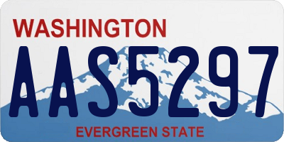 WA license plate AAS5297