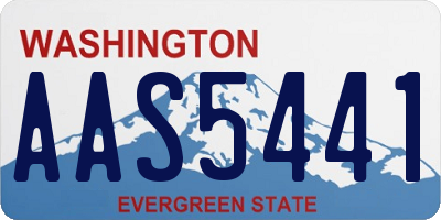 WA license plate AAS5441