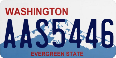 WA license plate AAS5446