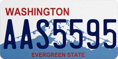WA license plate AAS5595
