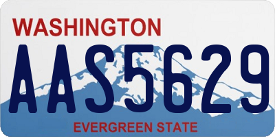 WA license plate AAS5629