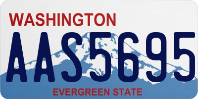 WA license plate AAS5695