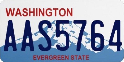 WA license plate AAS5764