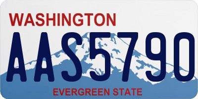 WA license plate AAS5790