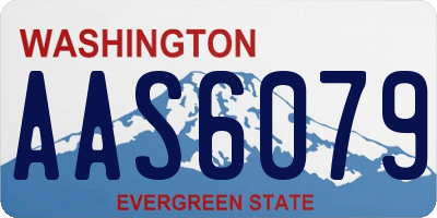 WA license plate AAS6079