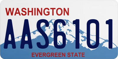 WA license plate AAS6101