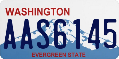 WA license plate AAS6145
