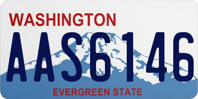 WA license plate AAS6146