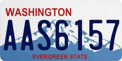 WA license plate AAS6157