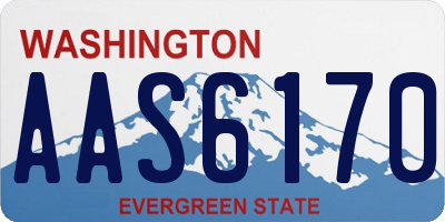 WA license plate AAS6170