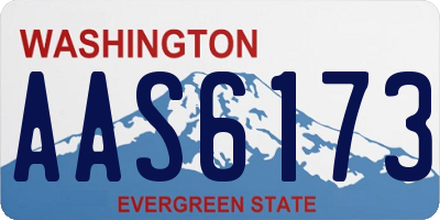 WA license plate AAS6173
