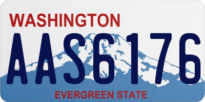 WA license plate AAS6176