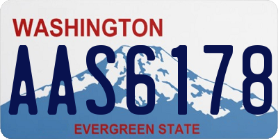 WA license plate AAS6178