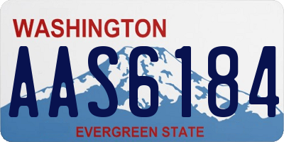 WA license plate AAS6184