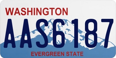 WA license plate AAS6187