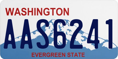 WA license plate AAS6241