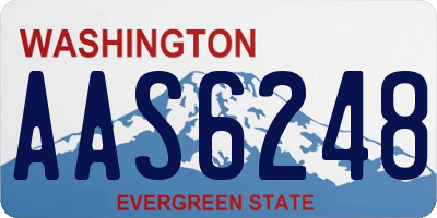 WA license plate AAS6248