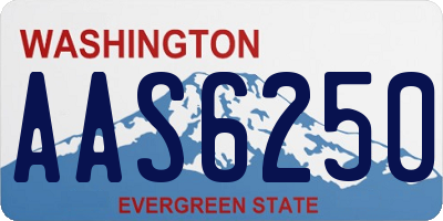 WA license plate AAS6250