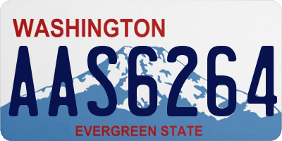 WA license plate AAS6264