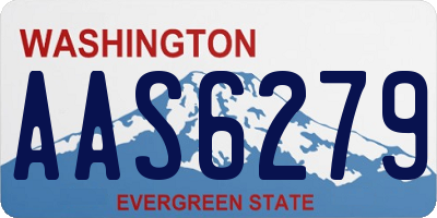 WA license plate AAS6279