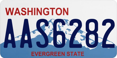 WA license plate AAS6282
