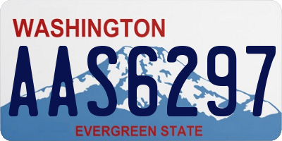 WA license plate AAS6297