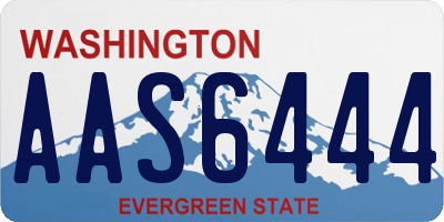 WA license plate AAS6444