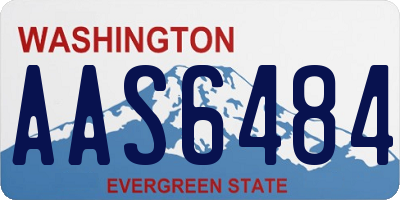 WA license plate AAS6484