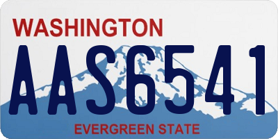 WA license plate AAS6541
