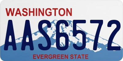 WA license plate AAS6572