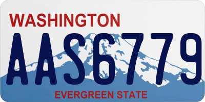 WA license plate AAS6779