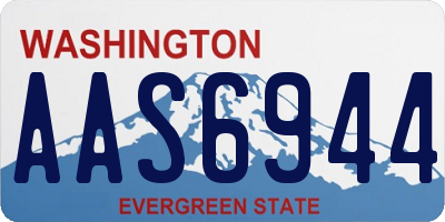 WA license plate AAS6944
