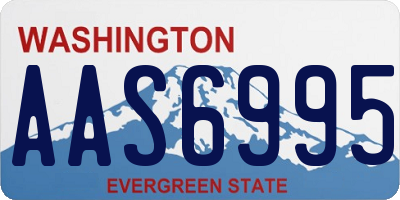 WA license plate AAS6995