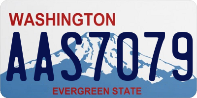 WA license plate AAS7079