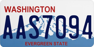 WA license plate AAS7094