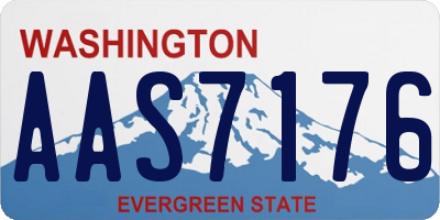 WA license plate AAS7176
