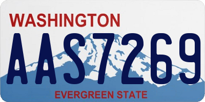 WA license plate AAS7269