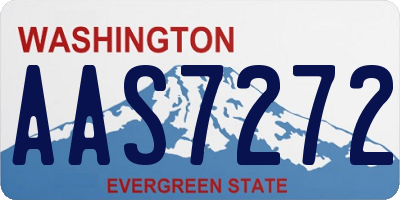 WA license plate AAS7272