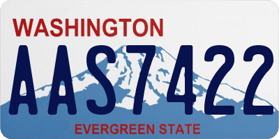 WA license plate AAS7422