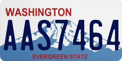 WA license plate AAS7464