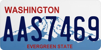 WA license plate AAS7469