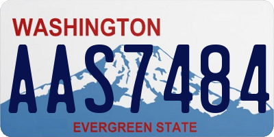 WA license plate AAS7484