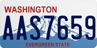 WA license plate AAS7659