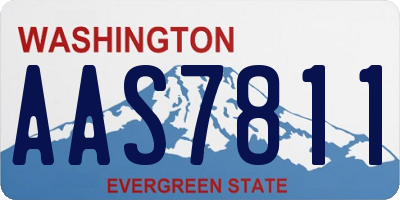 WA license plate AAS7811