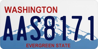 WA license plate AAS8171