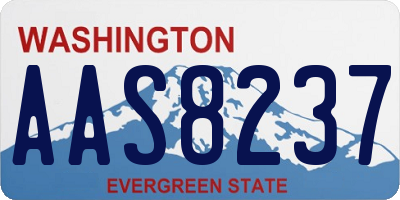 WA license plate AAS8237