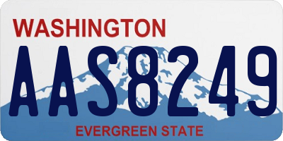 WA license plate AAS8249