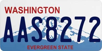 WA license plate AAS8272